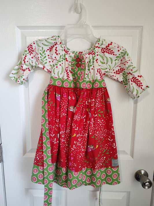 Seller 189:  Eleanor Rose Holiday Dress Girls size 5/6