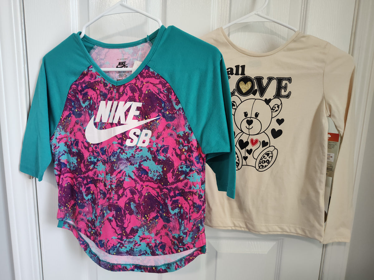 Seller 189:  Nike & Wonder Nation Tops Girls size 8 (Nike is 8/10)