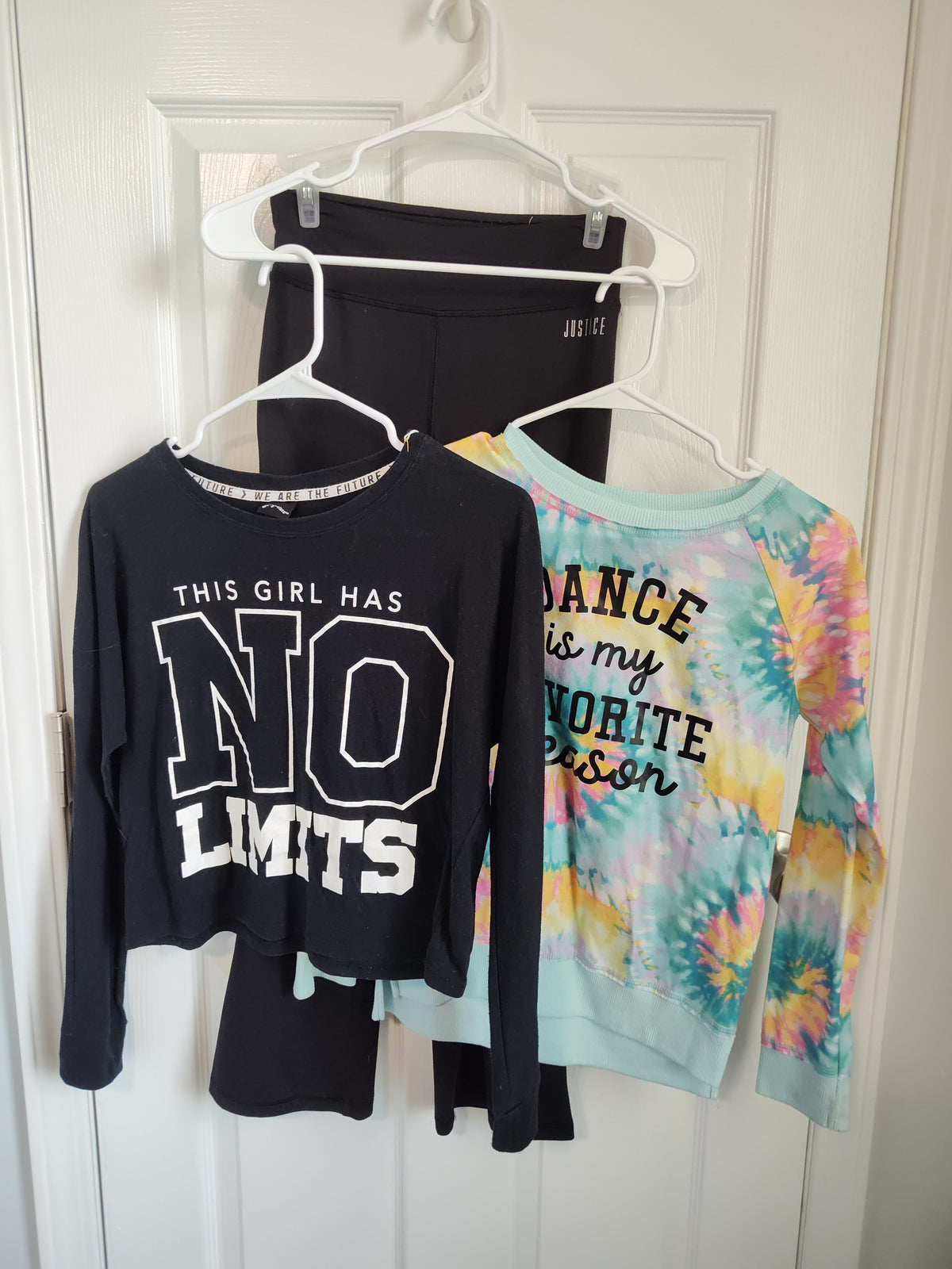 Seller 189:  Mixed Brand Girls 10/12 tops and yoga style pants