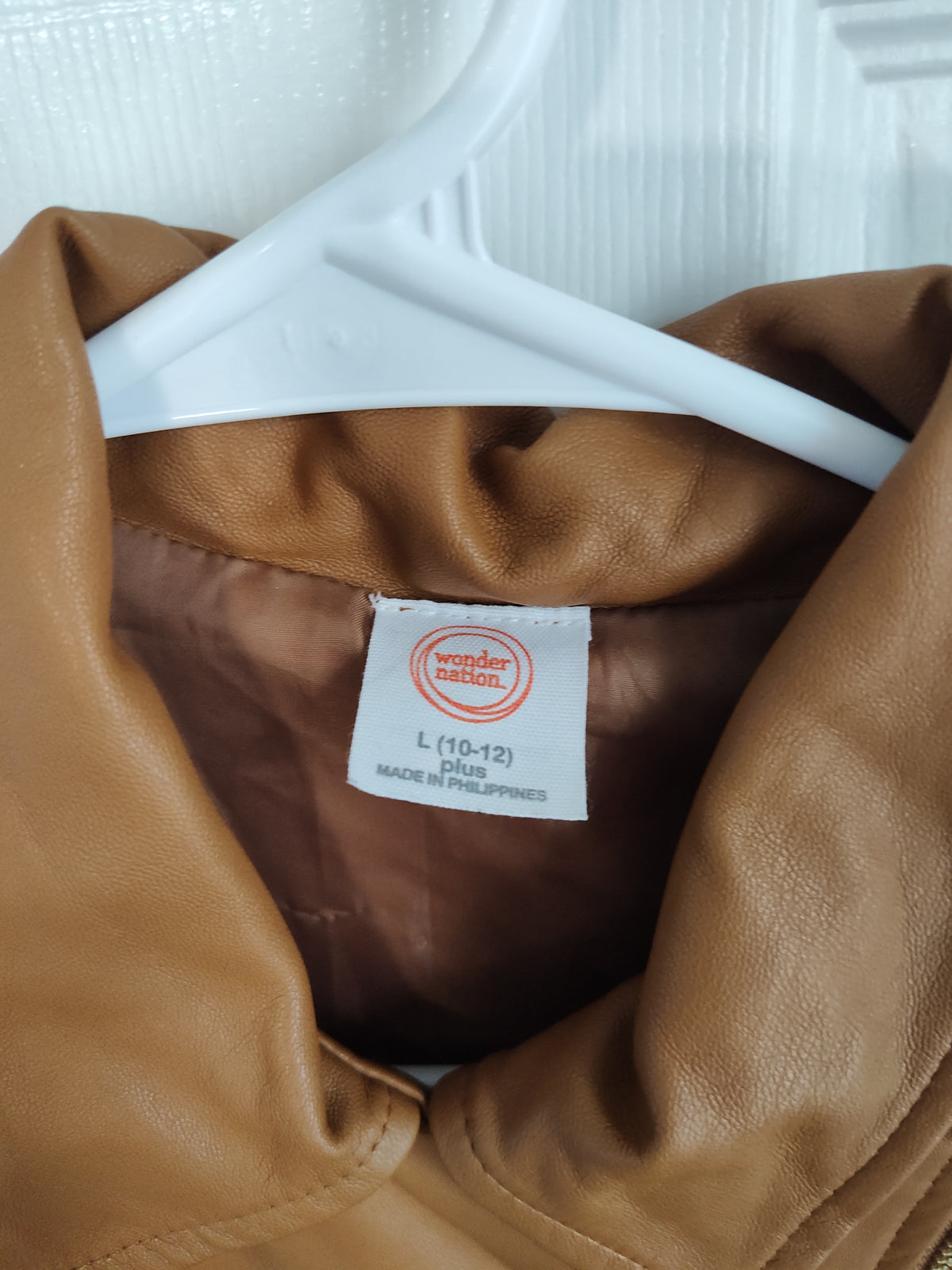 Seller 189:  Wonder Nation Faux Leather Jacket Girls size 10/12