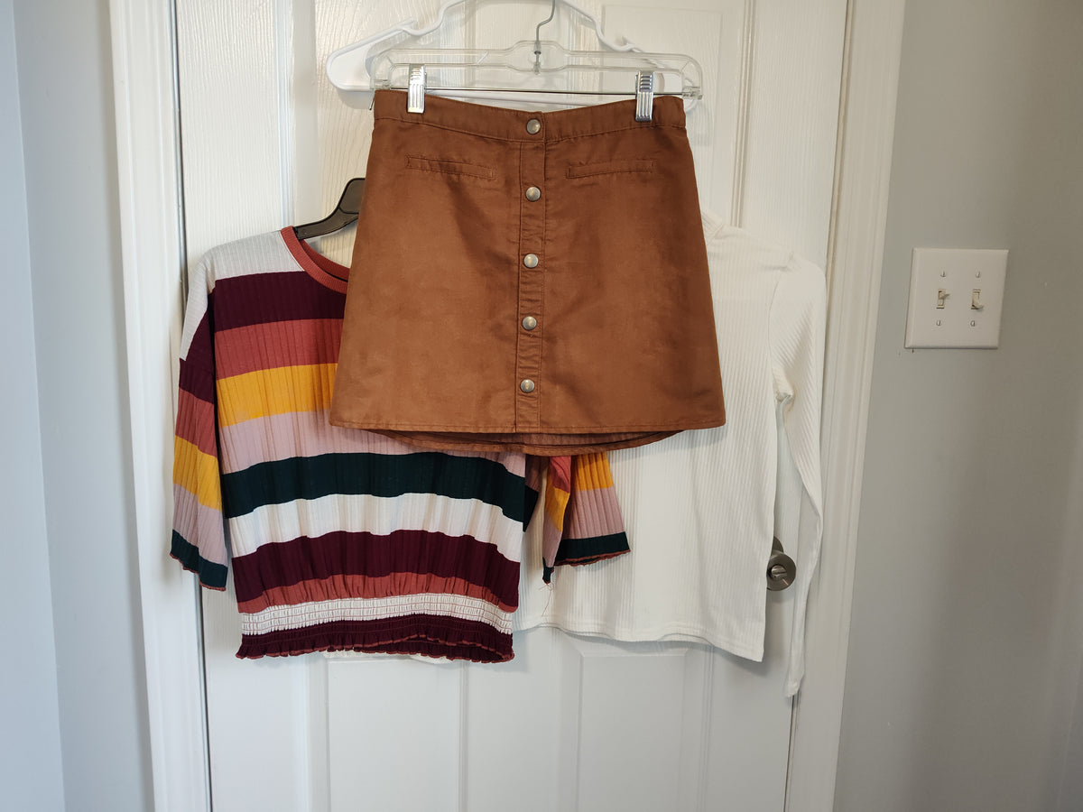 Seller 189:  Girl's size 12 Mix and Match outfit:  GB Girls, Children's Place, & Shein