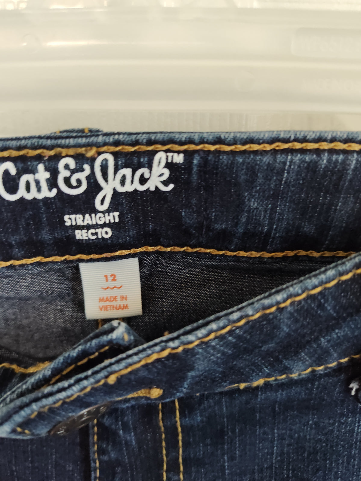 Seller 189: Cat and Jack Straight Jeans Girls size 12