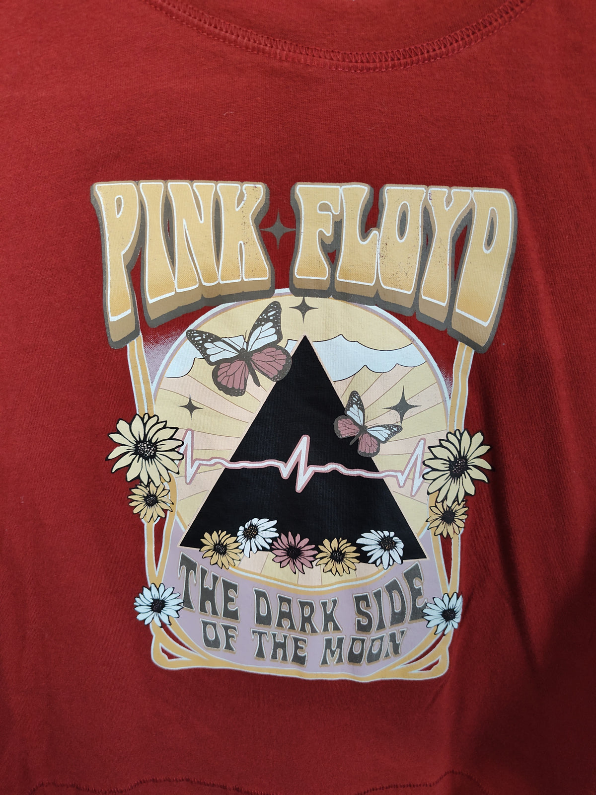 Seller 189:  Pink Floyd Top/Cat and Jack flare bottoms Girls size 14
