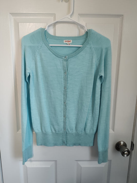 Seller 189:  Cat & Jack Girl's Blue Cardigan Size 14/16