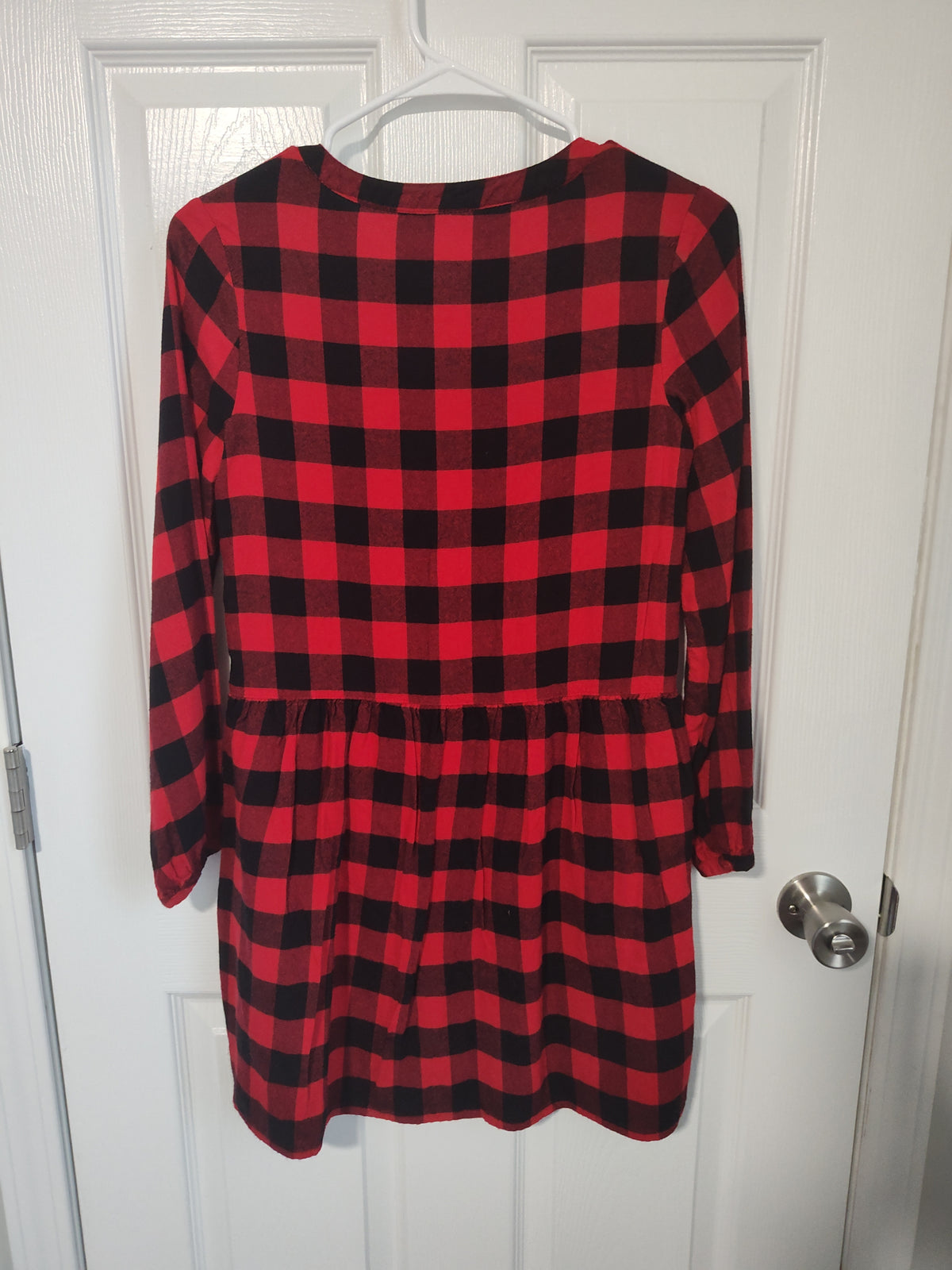 Seller 189:  Gap Girl's Buffalo Plaid Dress size xl (16)