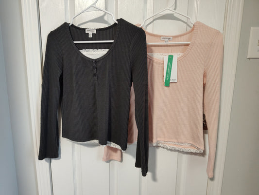 Seller 189:  Stitch & Pine layered long sleeves x 2