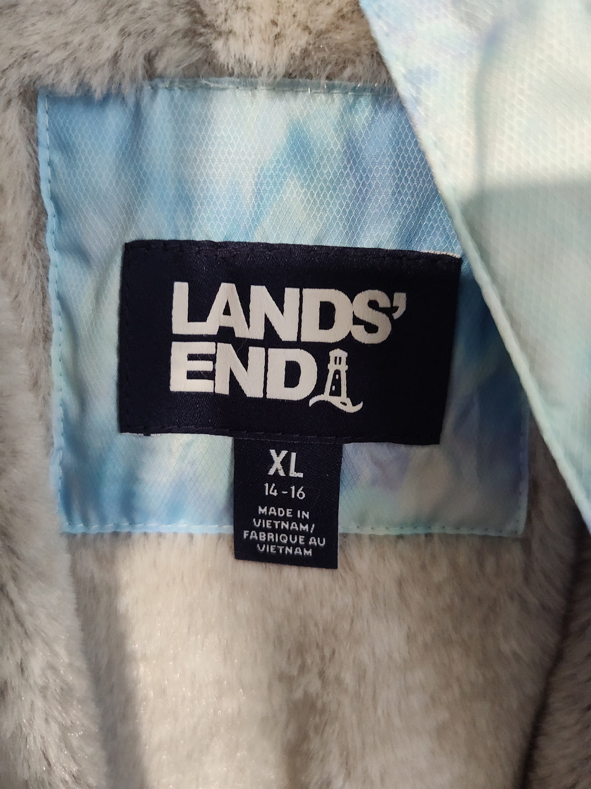 Seller 189:  Lands end XL (14/16) Double lined Coat with detachable hood girls