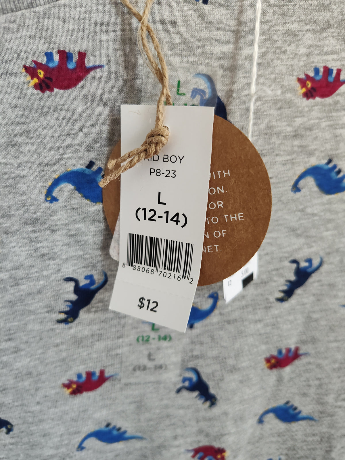 Seller 189:  New with tags Dip long sleeve boys 12/14