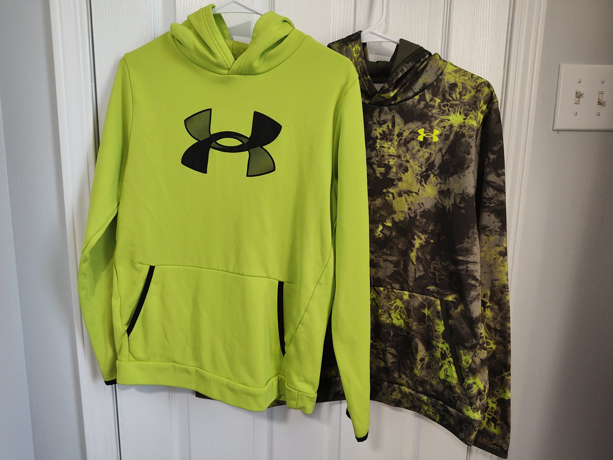 Seller 189:  UA Green Hoodies x 2 YXL (appx size 16)