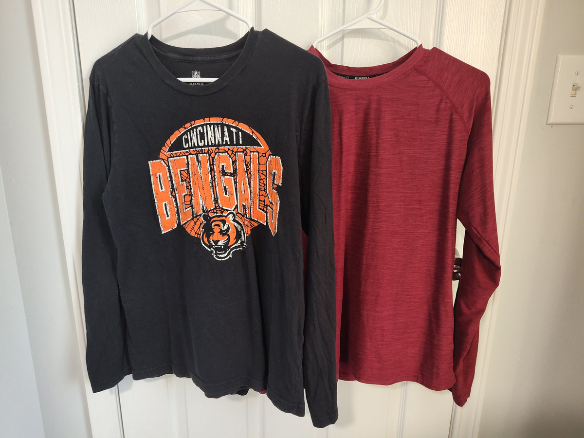 Seller 189:  Bengals and Red Long Sleeve Boys size 18