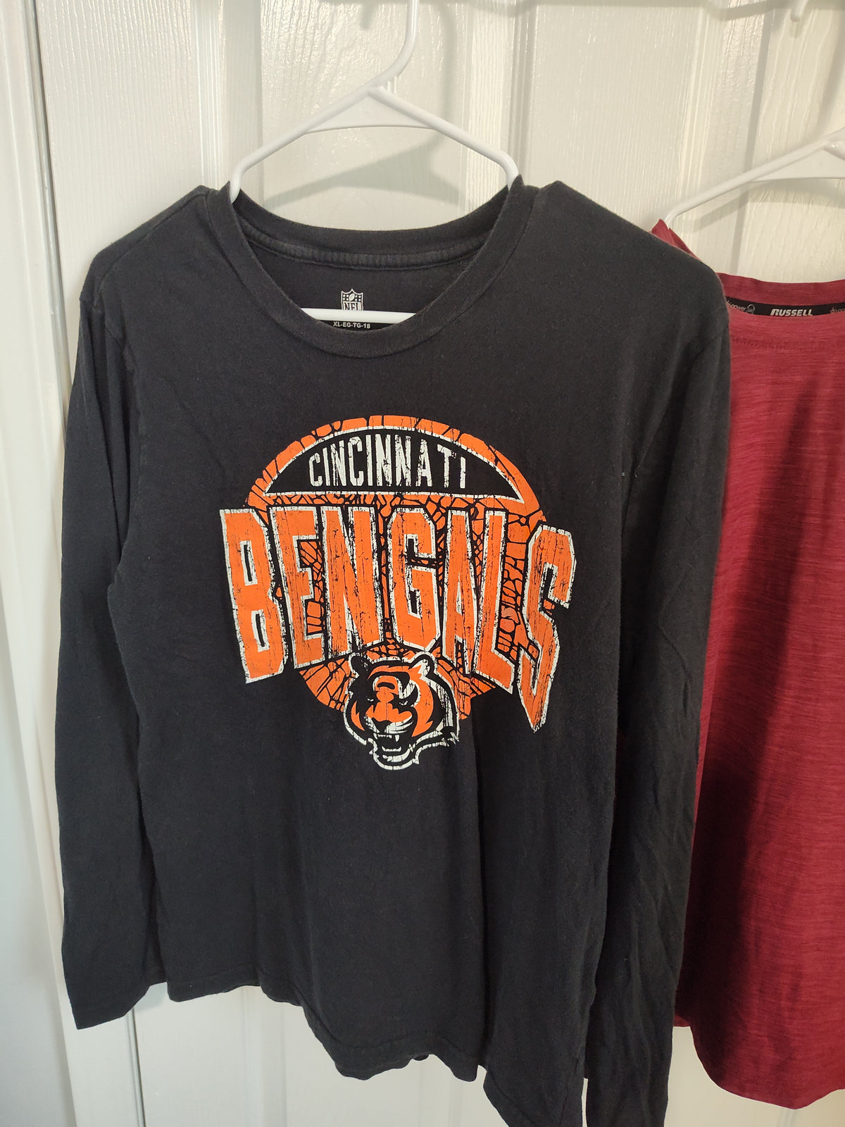 Seller 189:  Bengals and Red Long Sleeve Boys size 18