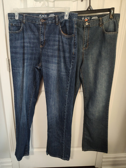 Seller 189:  Children's Place NWOT bootcut jeans x 2 size 20 husky