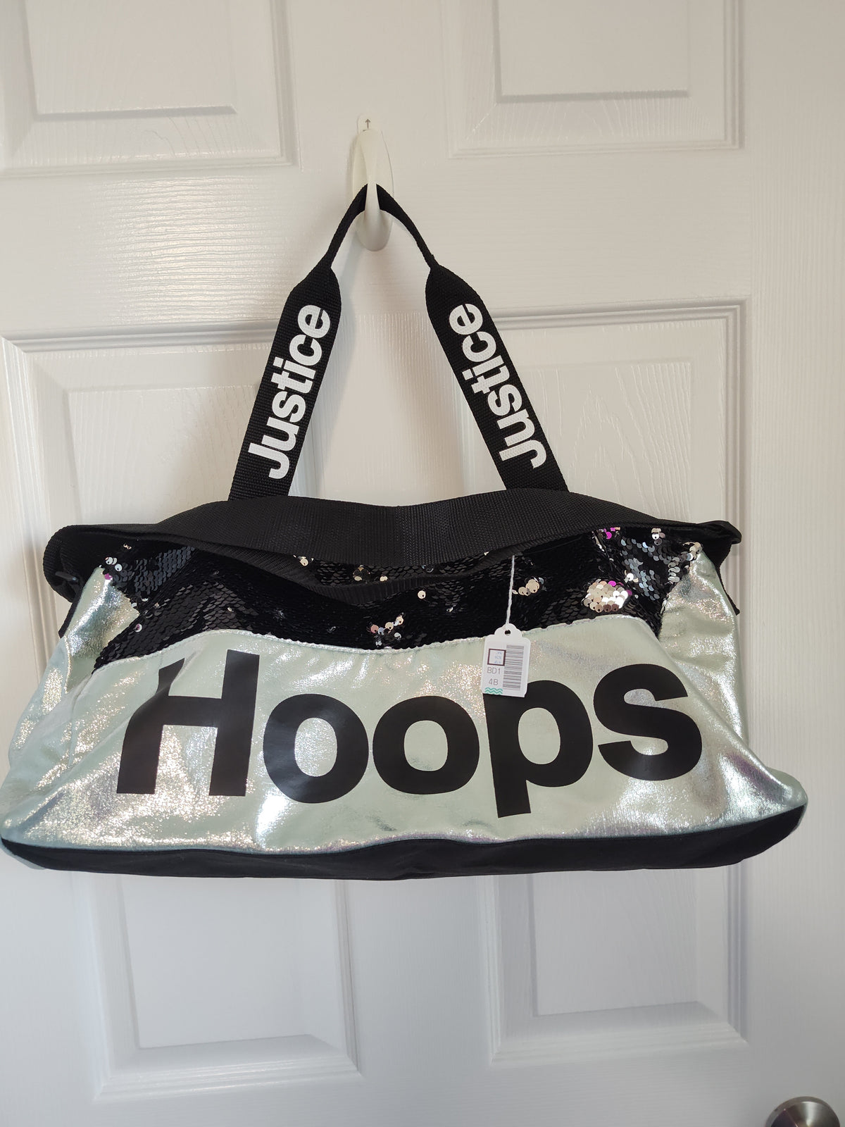 Seller 189:  Justice Hoops Basketball/duffel bag