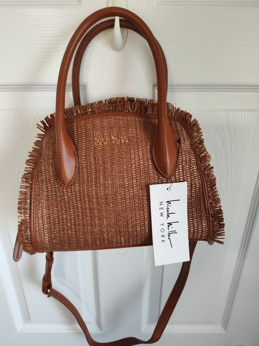 Seller 189:  Nicole Miller Hard Fringe purse NWT