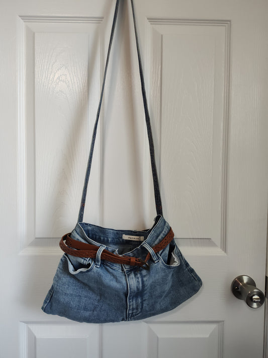Seller 189:  Handmade Pacsun Denim bag with belt