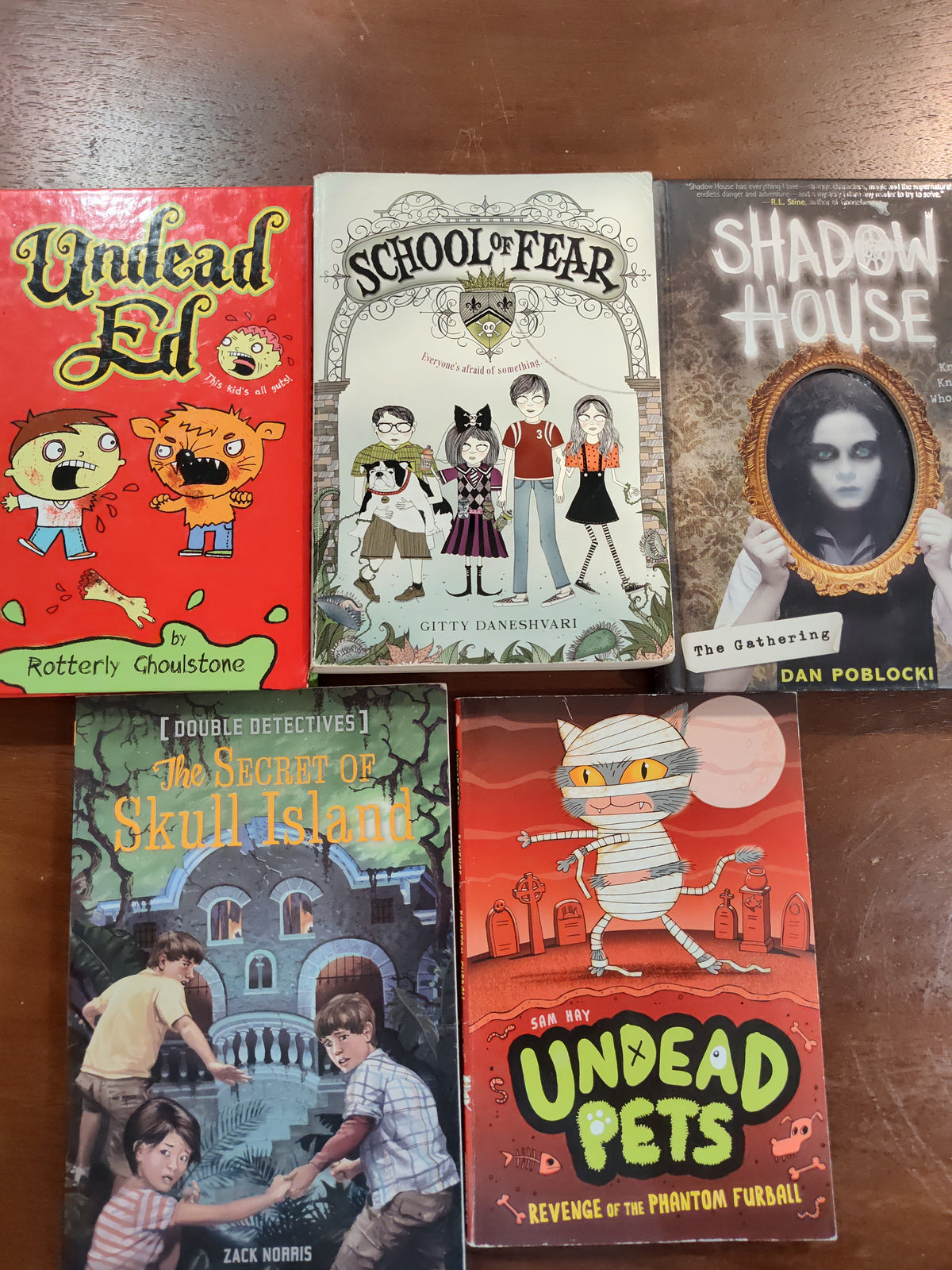 Seller 189:  Variety of easy scare chapter books (tween age)