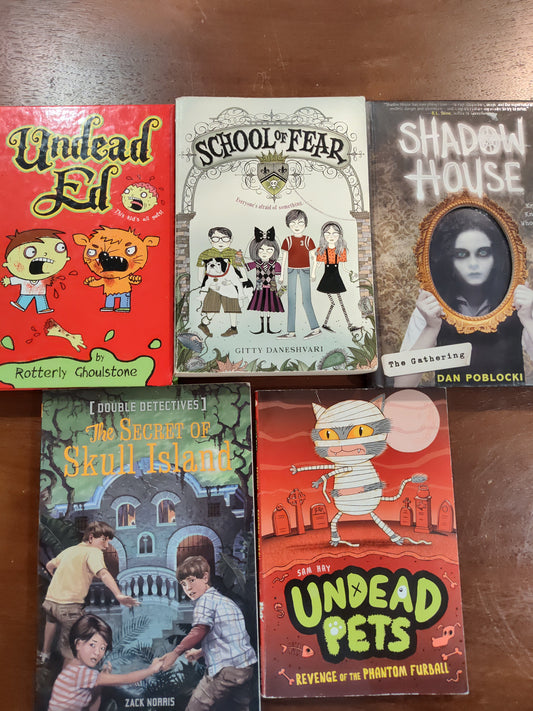 Seller 189:  Variety of easy scare chapter books (tween age)