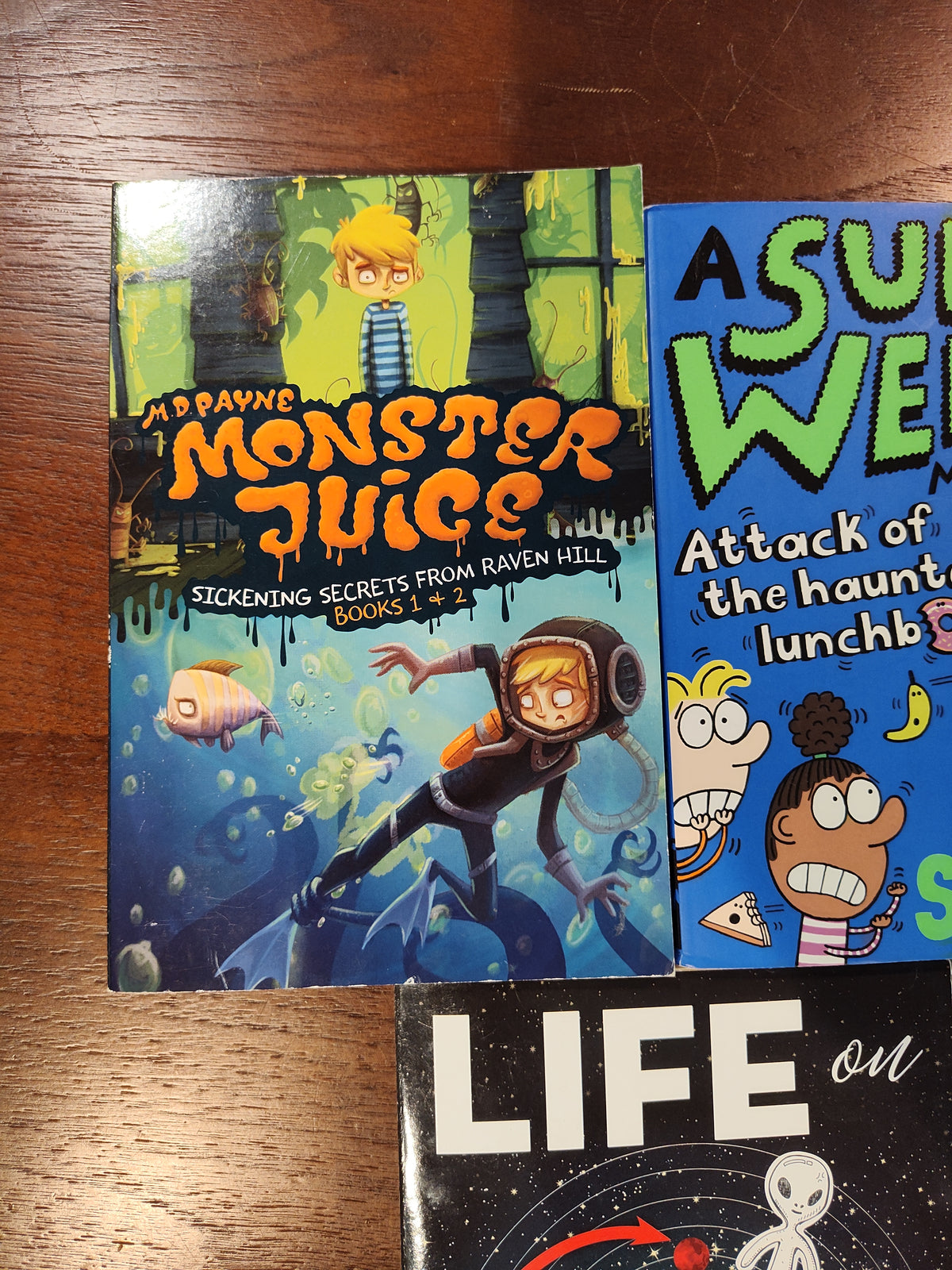 Seller 189:  Chapter books "weird " theme x 3