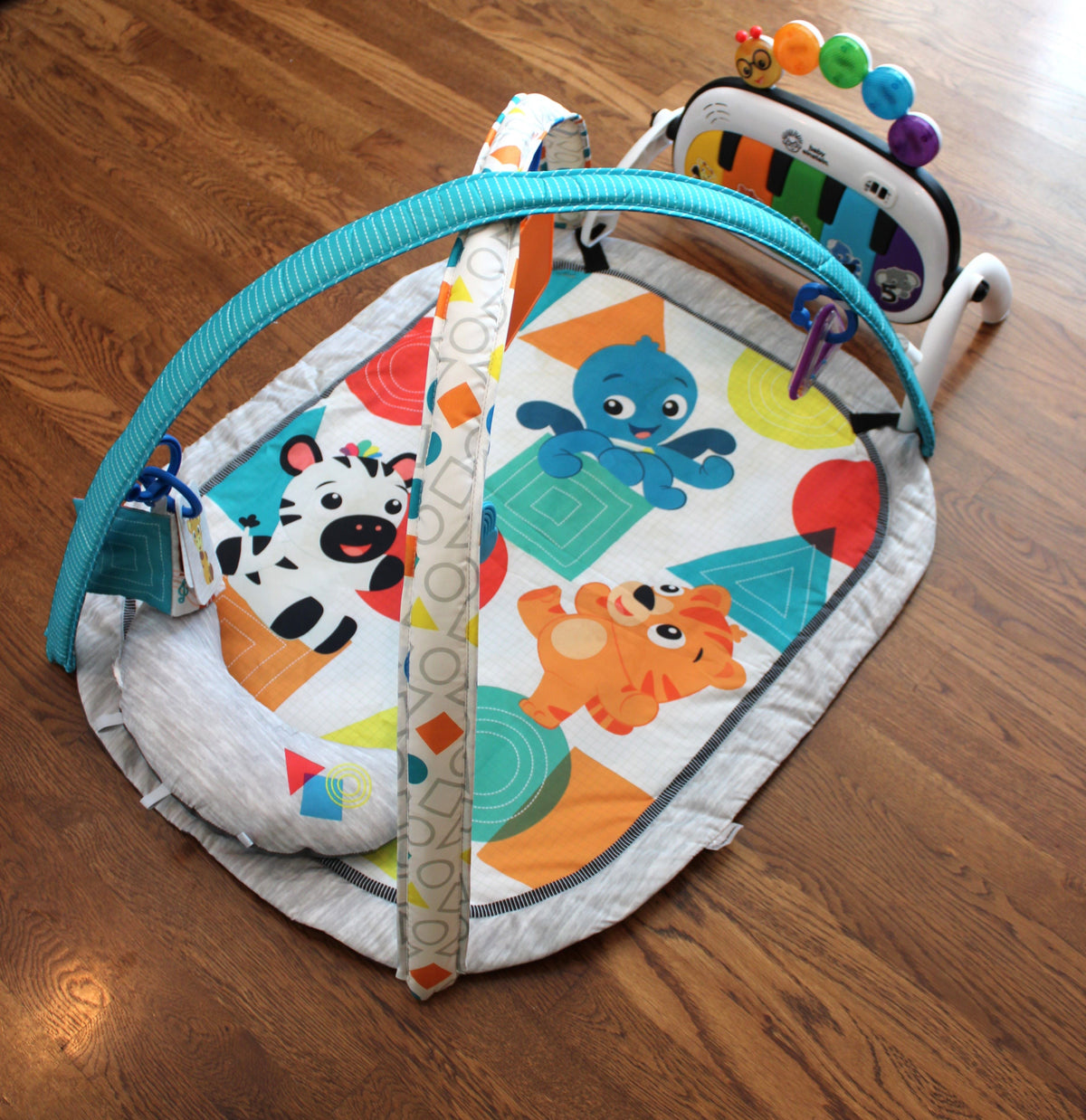 #168 Fisher Price play gym + foot piano