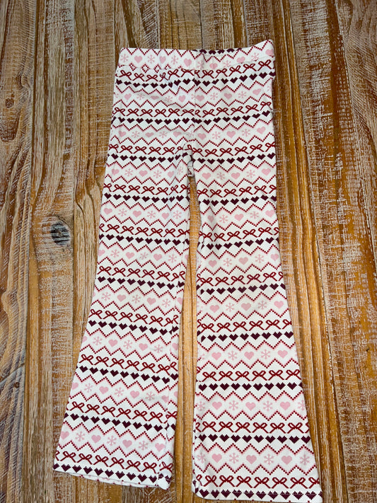 #4 Garanimals Valentines Day Patterned Flared Pants Girls 5T