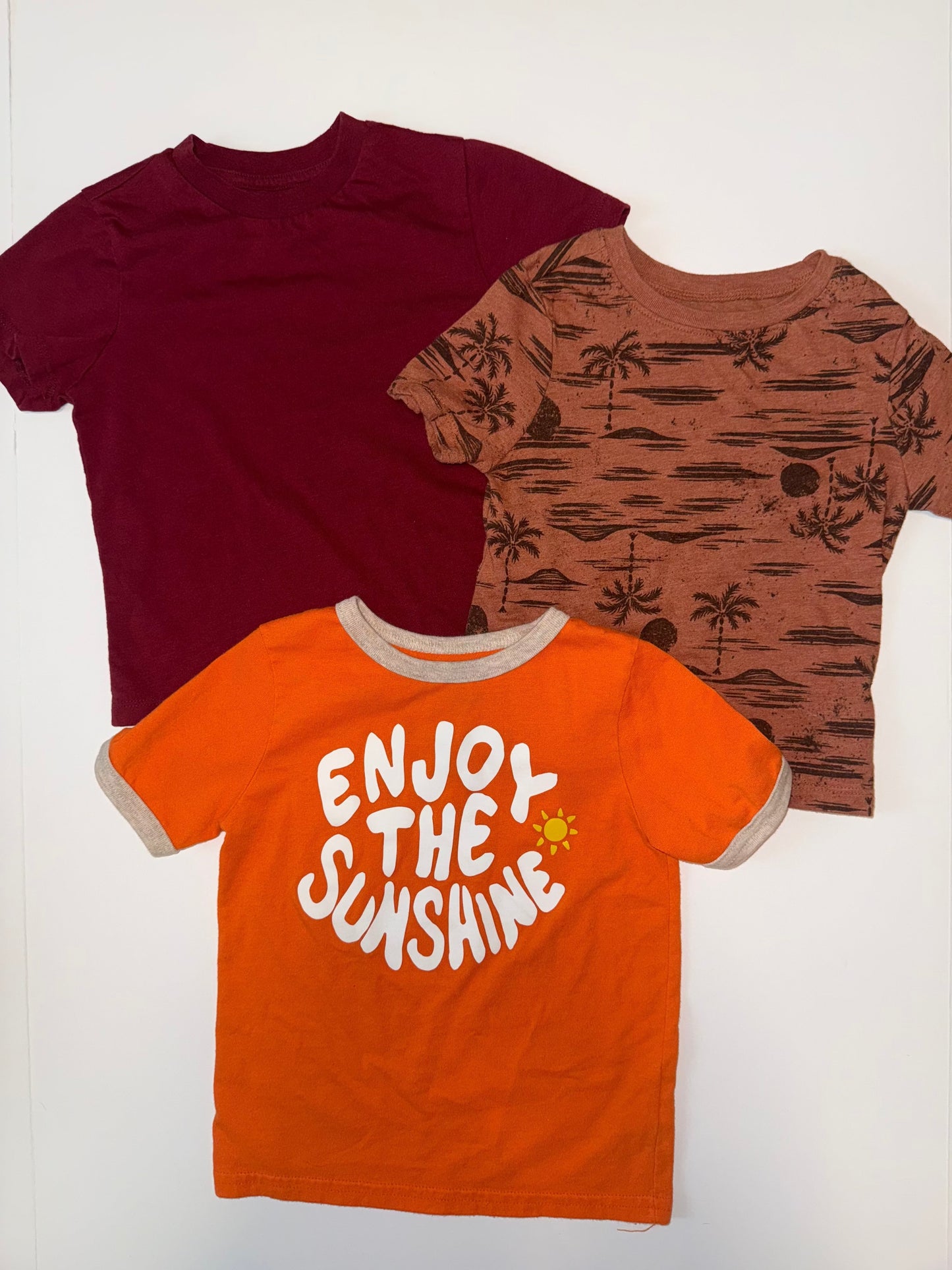Seller 106: 3T Red/Orange Shirt Bundle