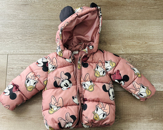 #15 *Reduced* H&M 12-18m Minnie and Daisy Winter Jacket VGUC