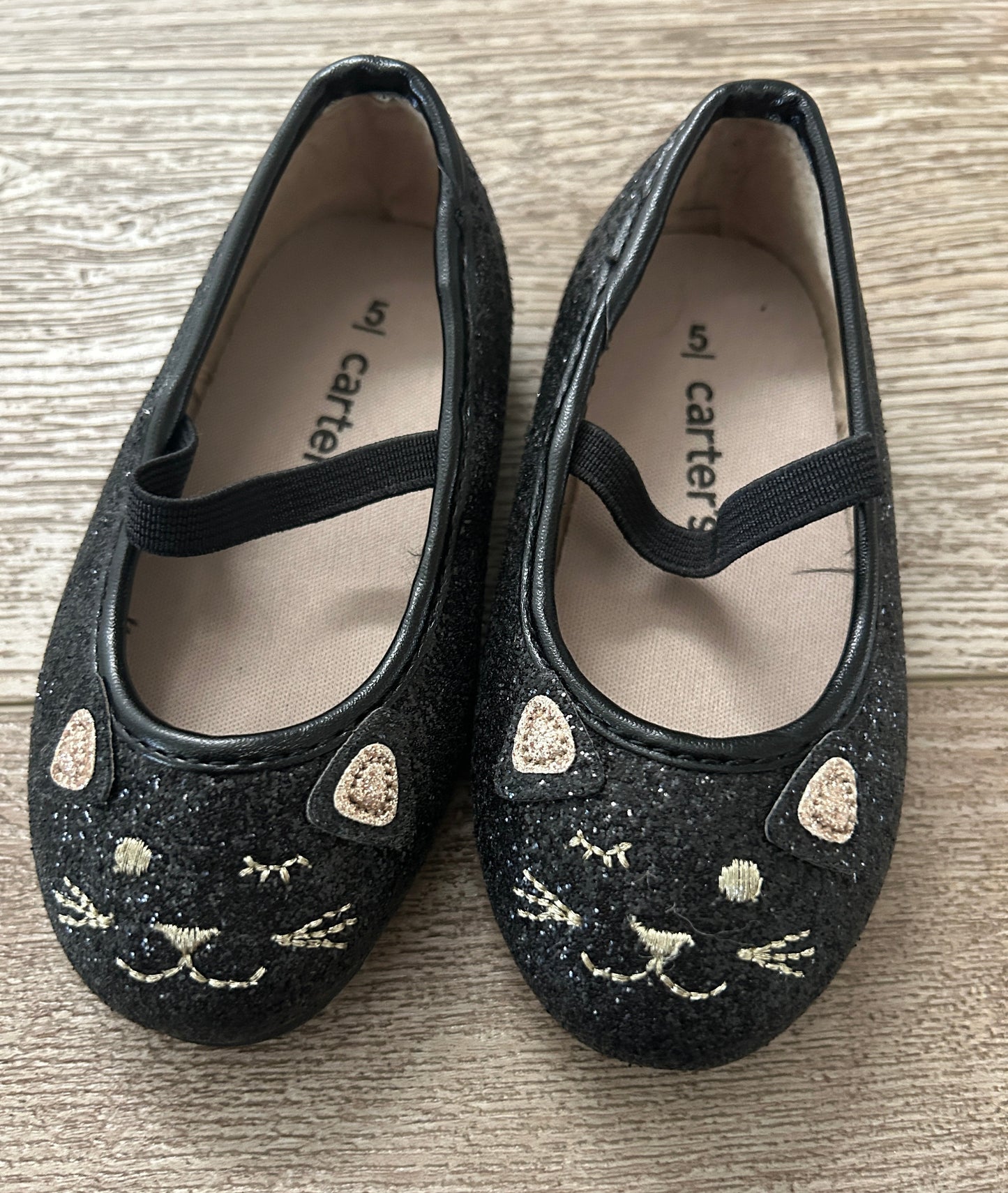 #15 *Reduced* Carters 5c Glitter Cat Ballet Flats New