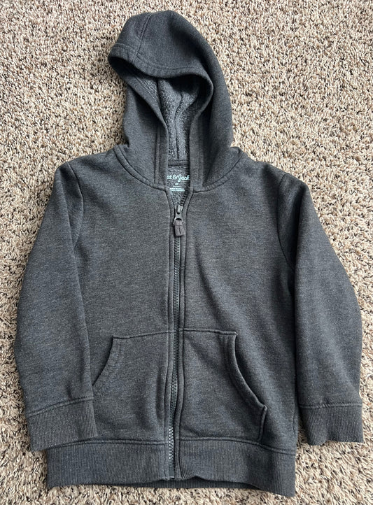 Seller 130 Boys 4T Cat & Jack gray zip up light jacket - super soft - GUC