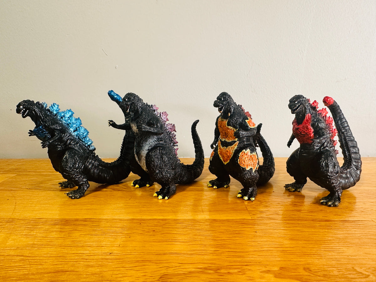 #163 Set of 4 4" Godzilla Figures