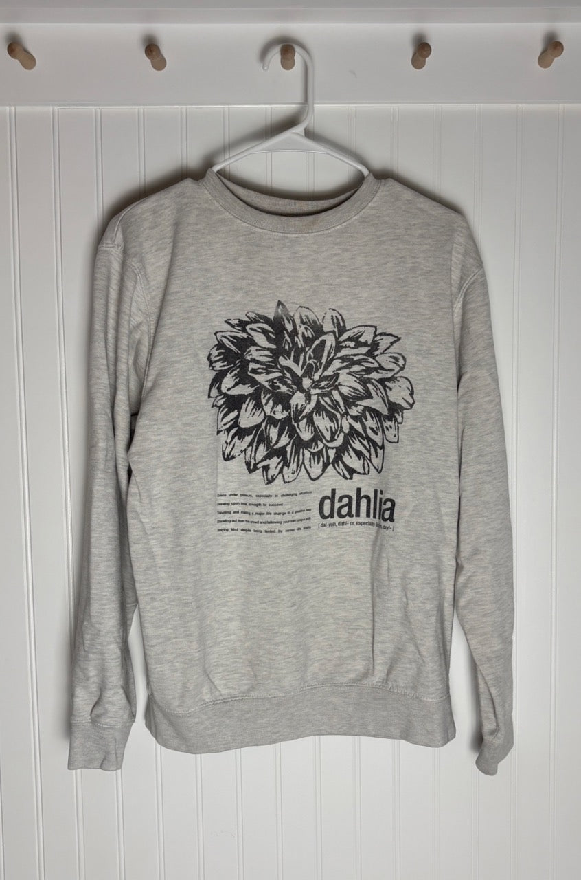 #39 Women's S gray Dahlia sweatshirt