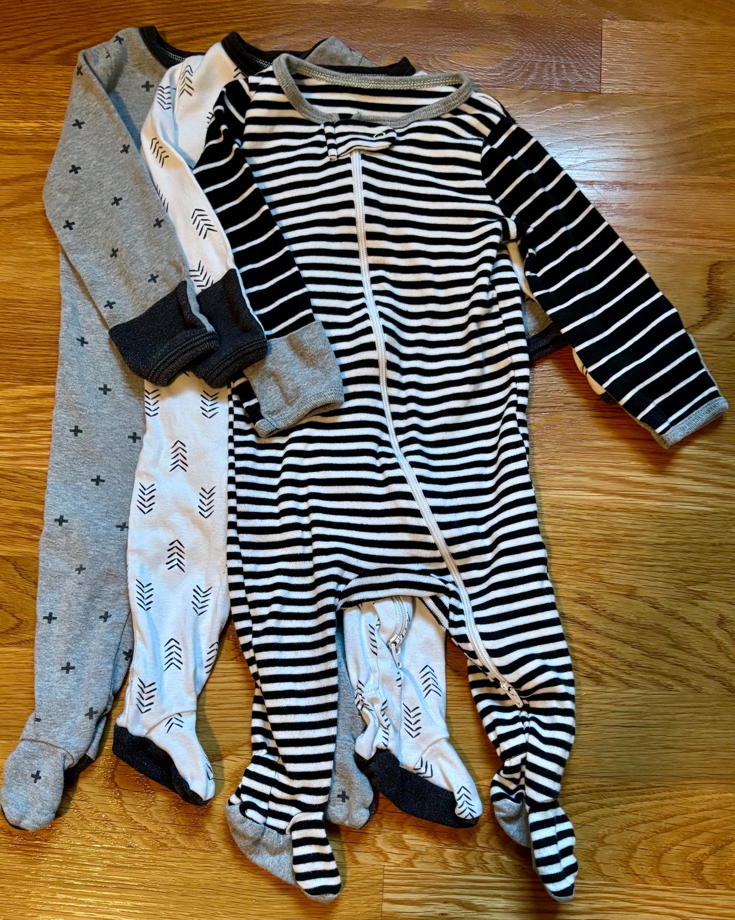 REDUCED Seller #139 Gender Neutral Sleepers 3-6M - set of three