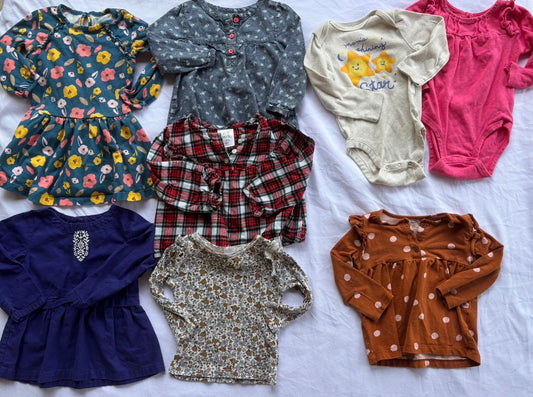 #119 Girls Long Sleeve bundle 18 months