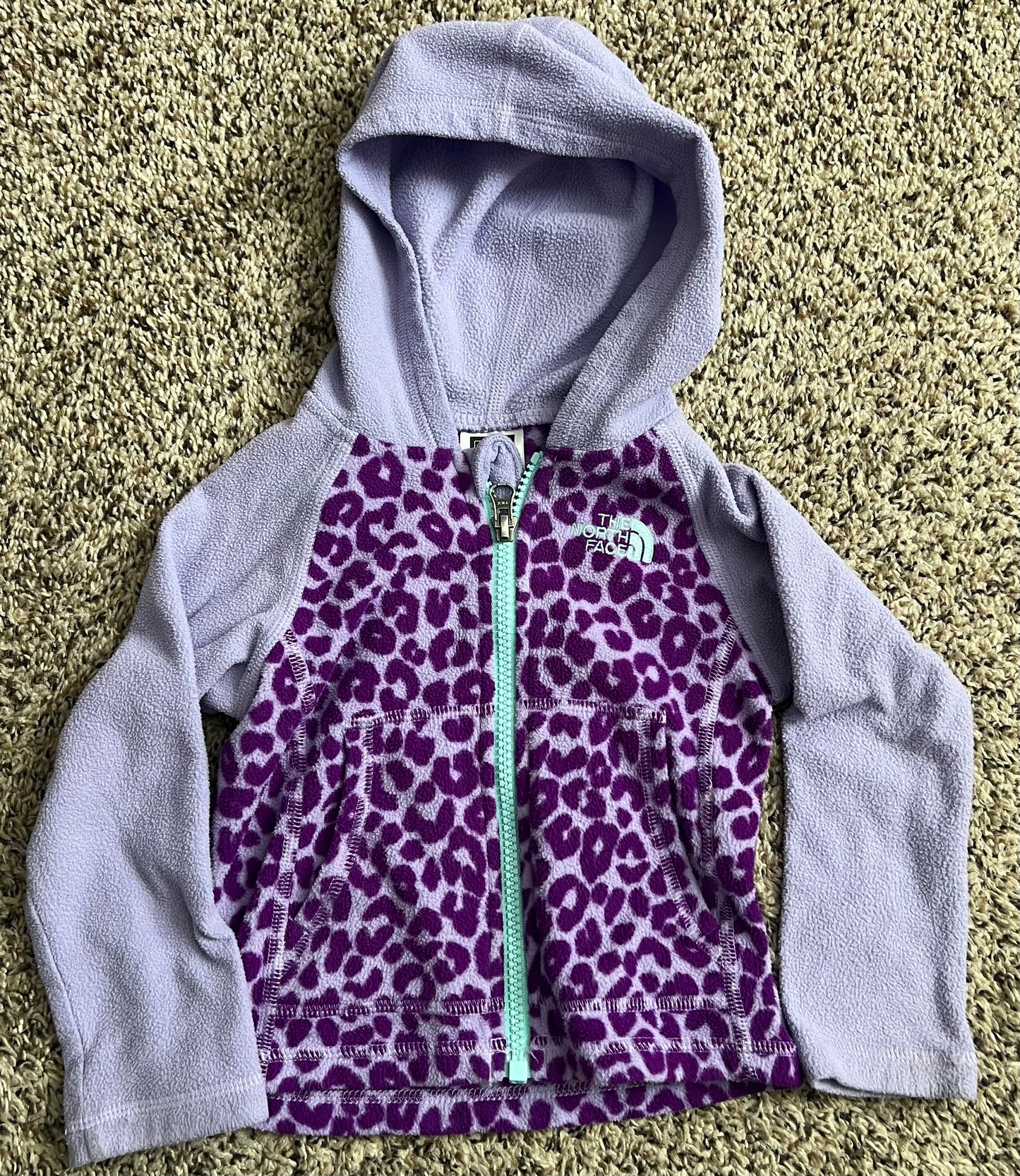 Seller 130 Girls 2T North Face zip up light jacket purple - VGUC