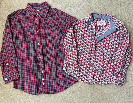 #15 *Reduced* 4t Christmas/Holiday Button Down Bundle (Sovereign Club/C&J)