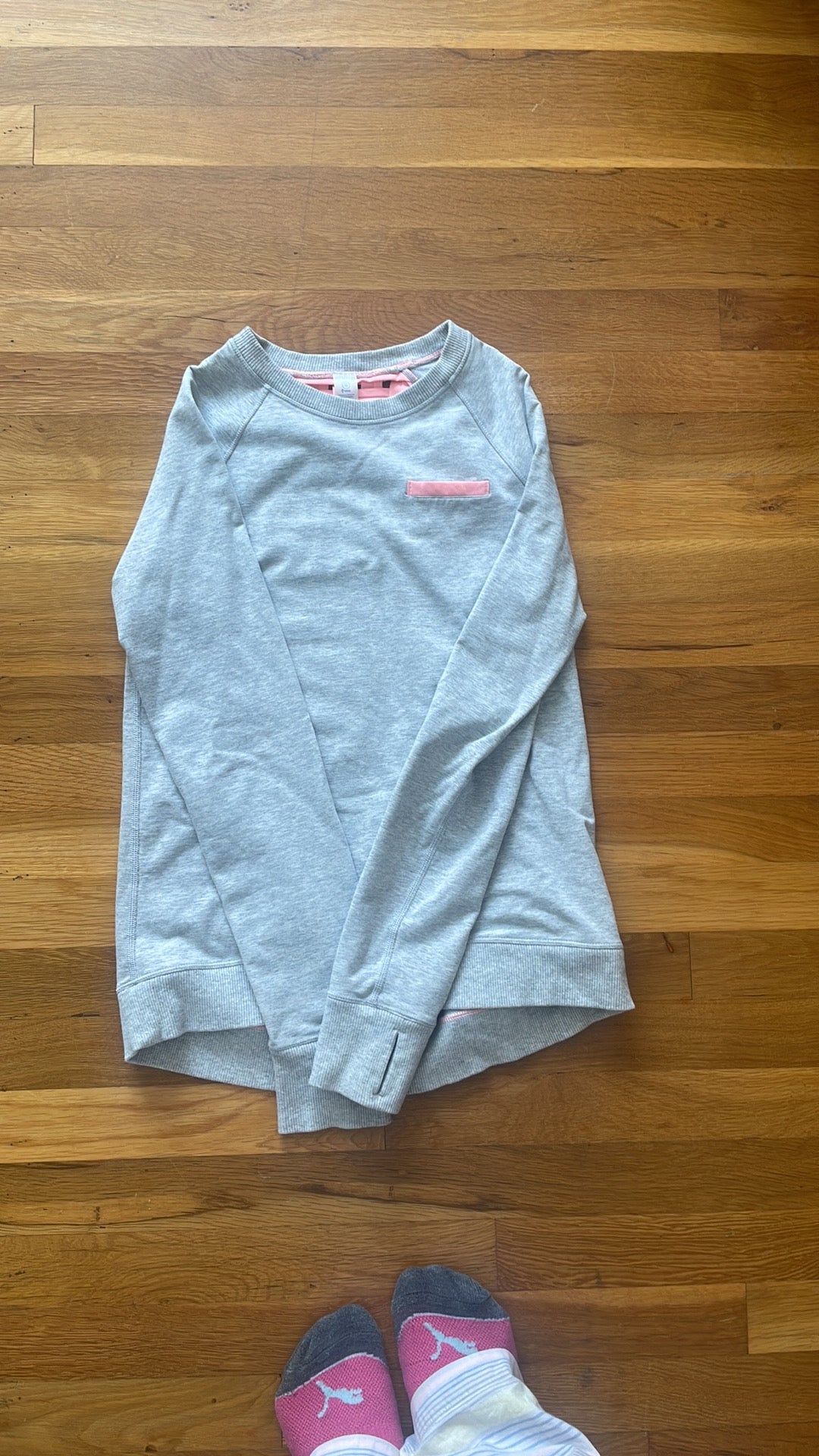 Ivivva Breeze Way Sweatshirt Gray/Pink 12