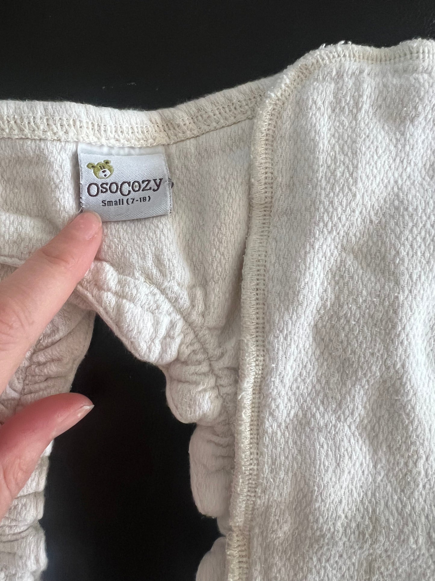 2 OsoCozy Organic Fitted Diapers Small 7-18lbs EUC