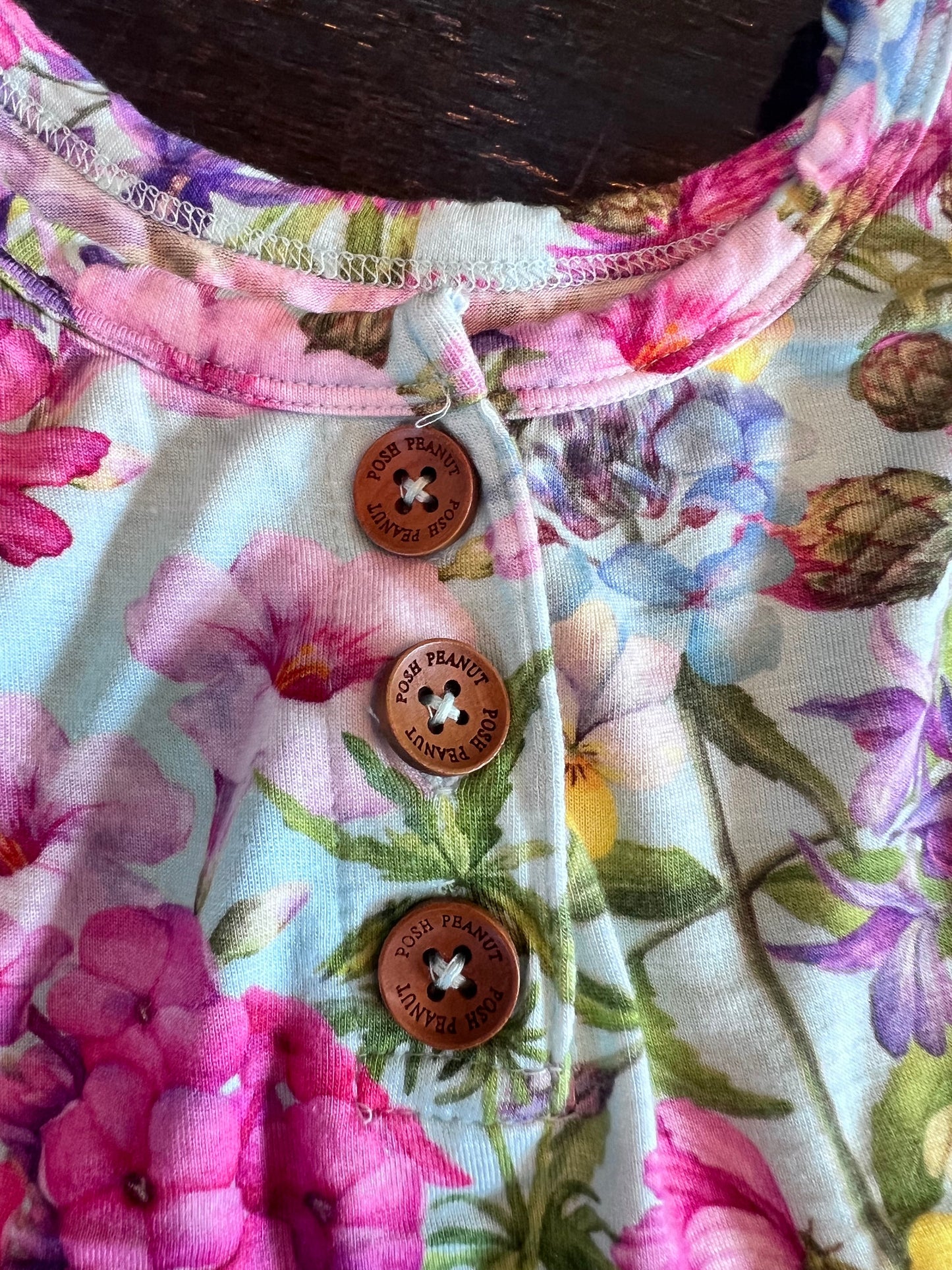 Seller #94: Posh Peanut Blouse, Floral 6T