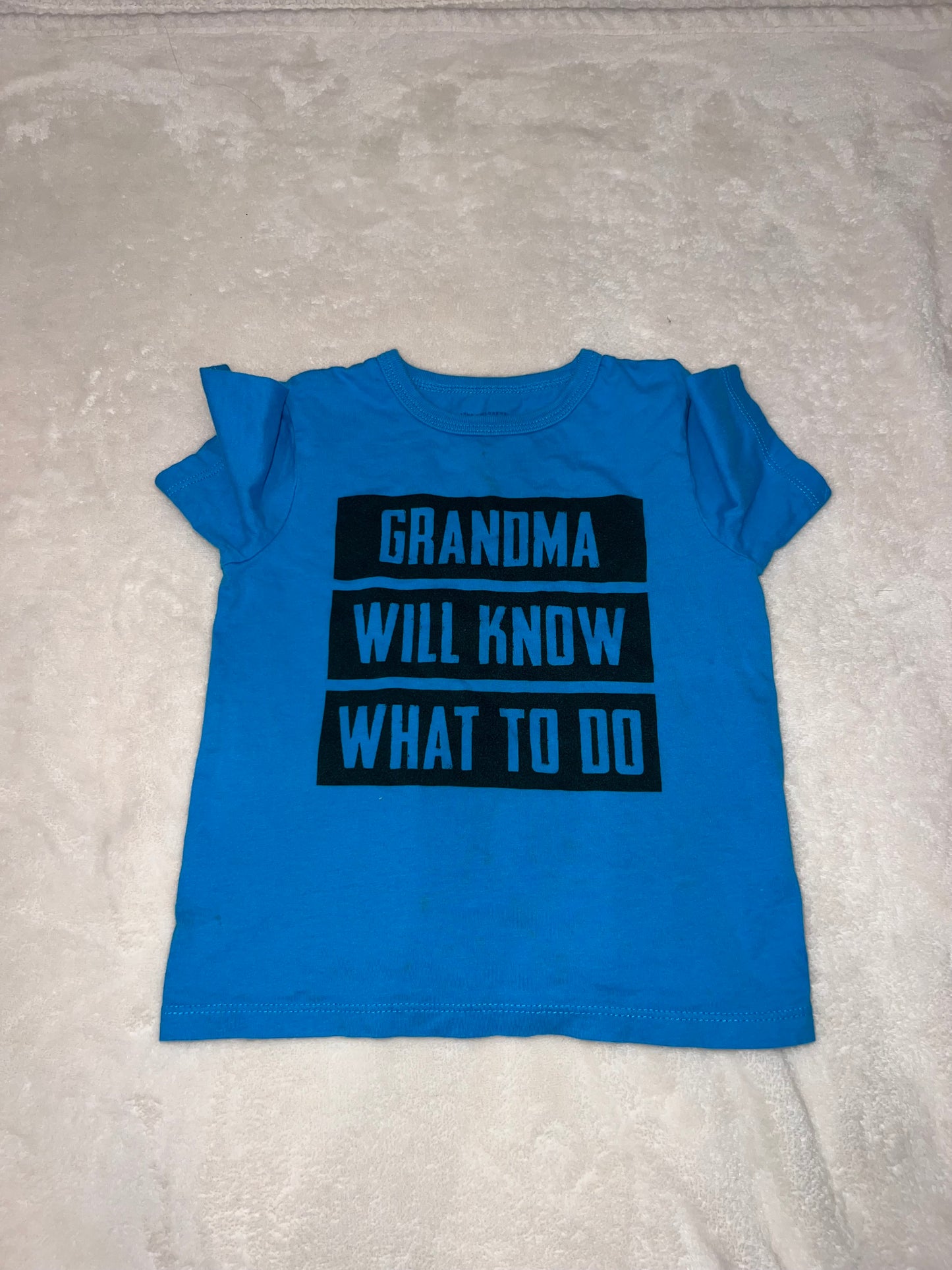 #92A 3t children’s place play shirt for grandmas house iykyk