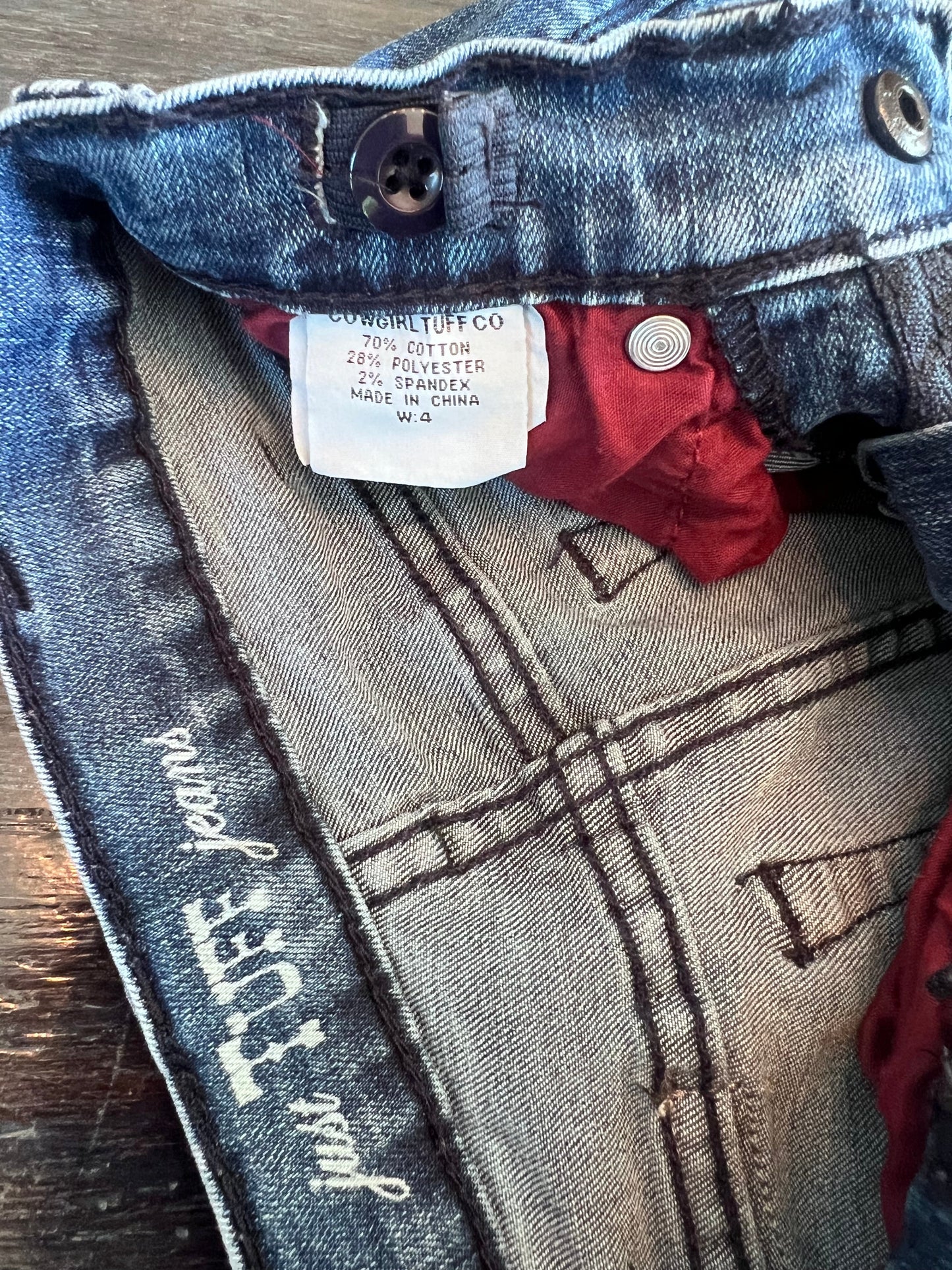 Seller #94: Cowgirl Tuff Jeans, Girls Size 4