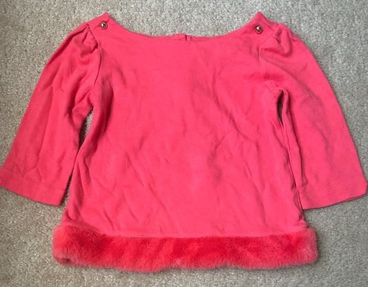 #15 Janie and Jack 5t Faux Fur Lined Shirt