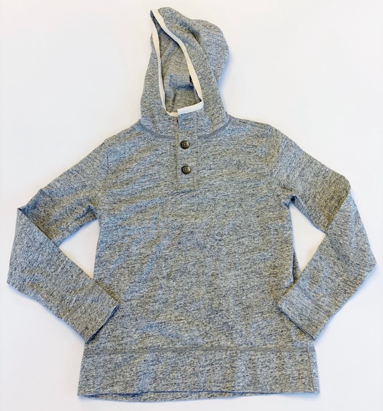 #79 | Size 8 | Crewcuts Boys Gray Hooded Shirt