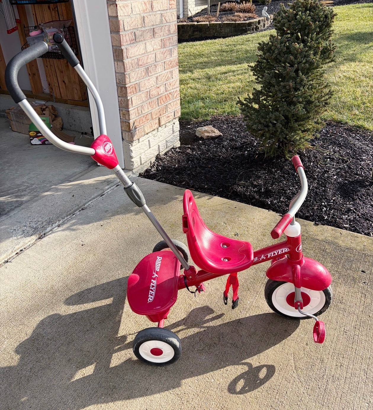 #79 | Red Radio Flyer Push Bike