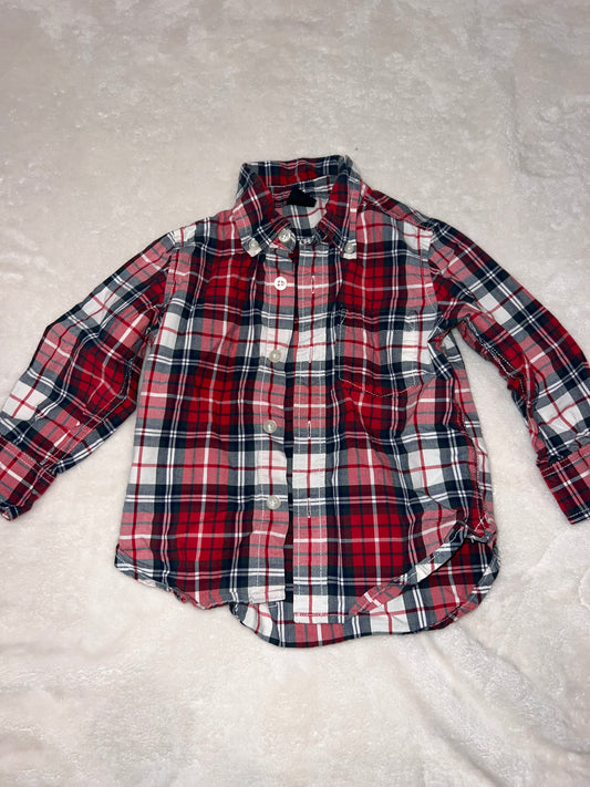 #92A 2t boys baby gap button down euc