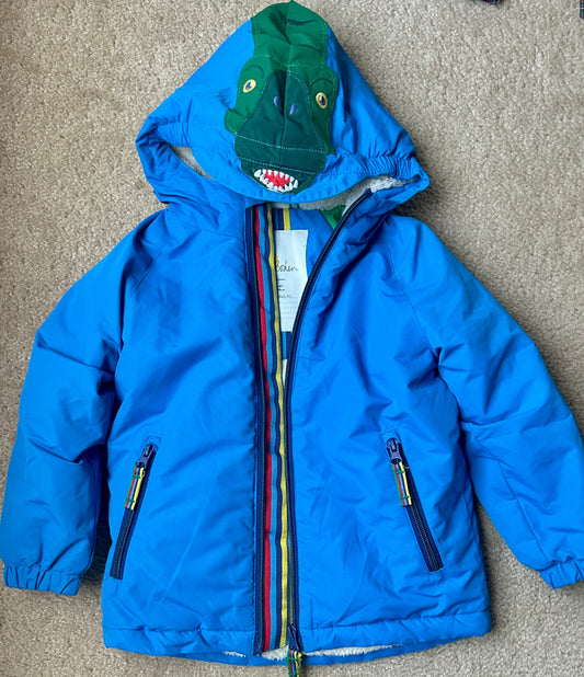 #15 *Reduced* Boden 3/4Y Dinosaur Winter Jacket VGUC