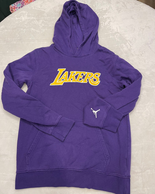 #212 boys XL Lakers Nike hoodie