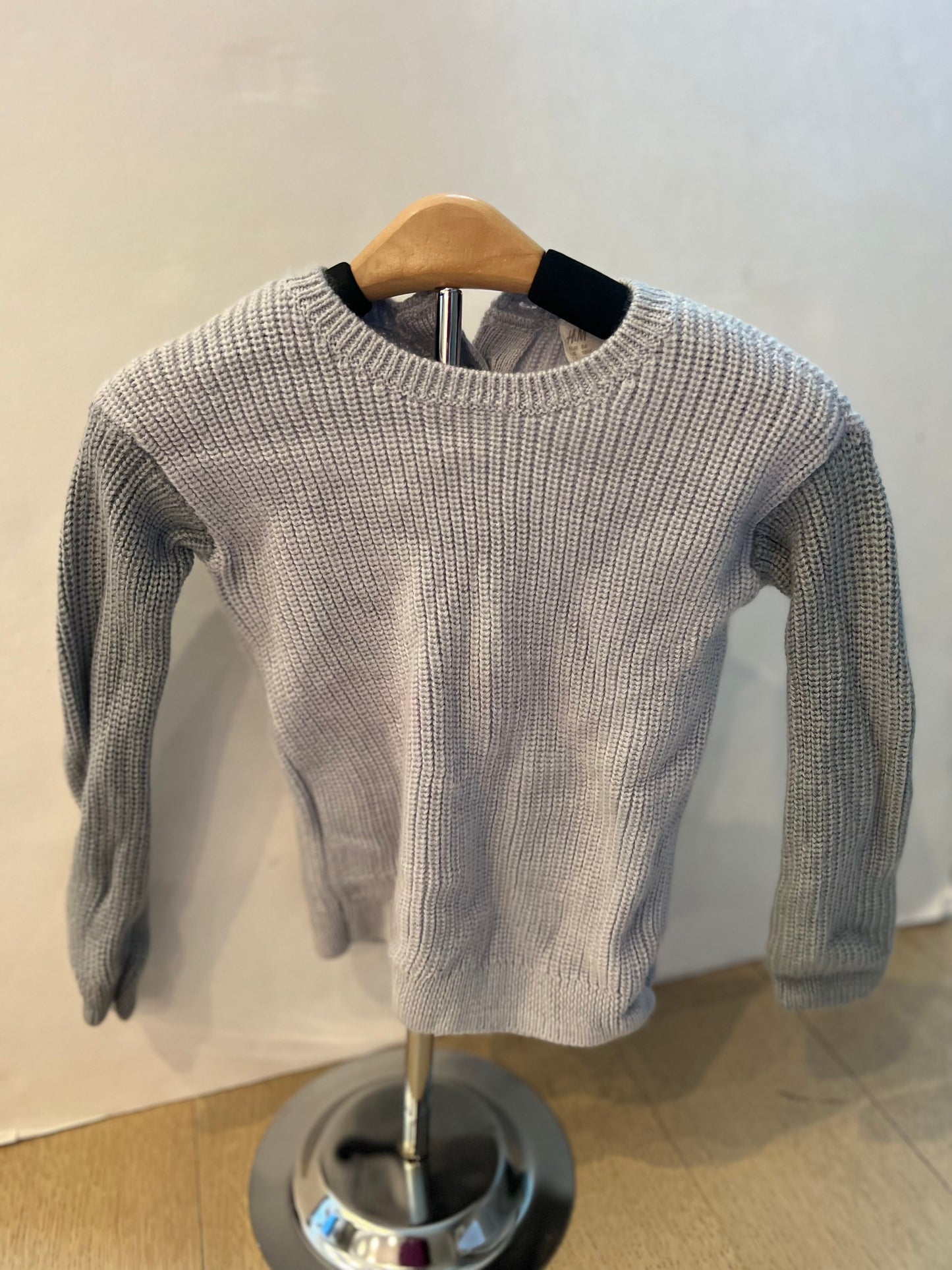 H&M two tone light blue sweater 18 mo