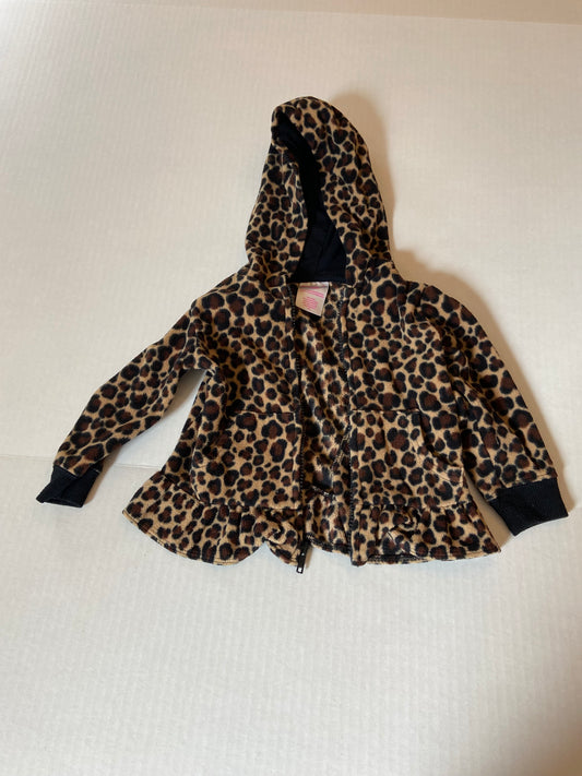 Size 18 mos, Leopard Fleece jacket