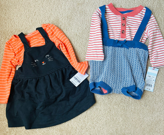 #15 6m NWT Fall Outfits (Carters and C&J)