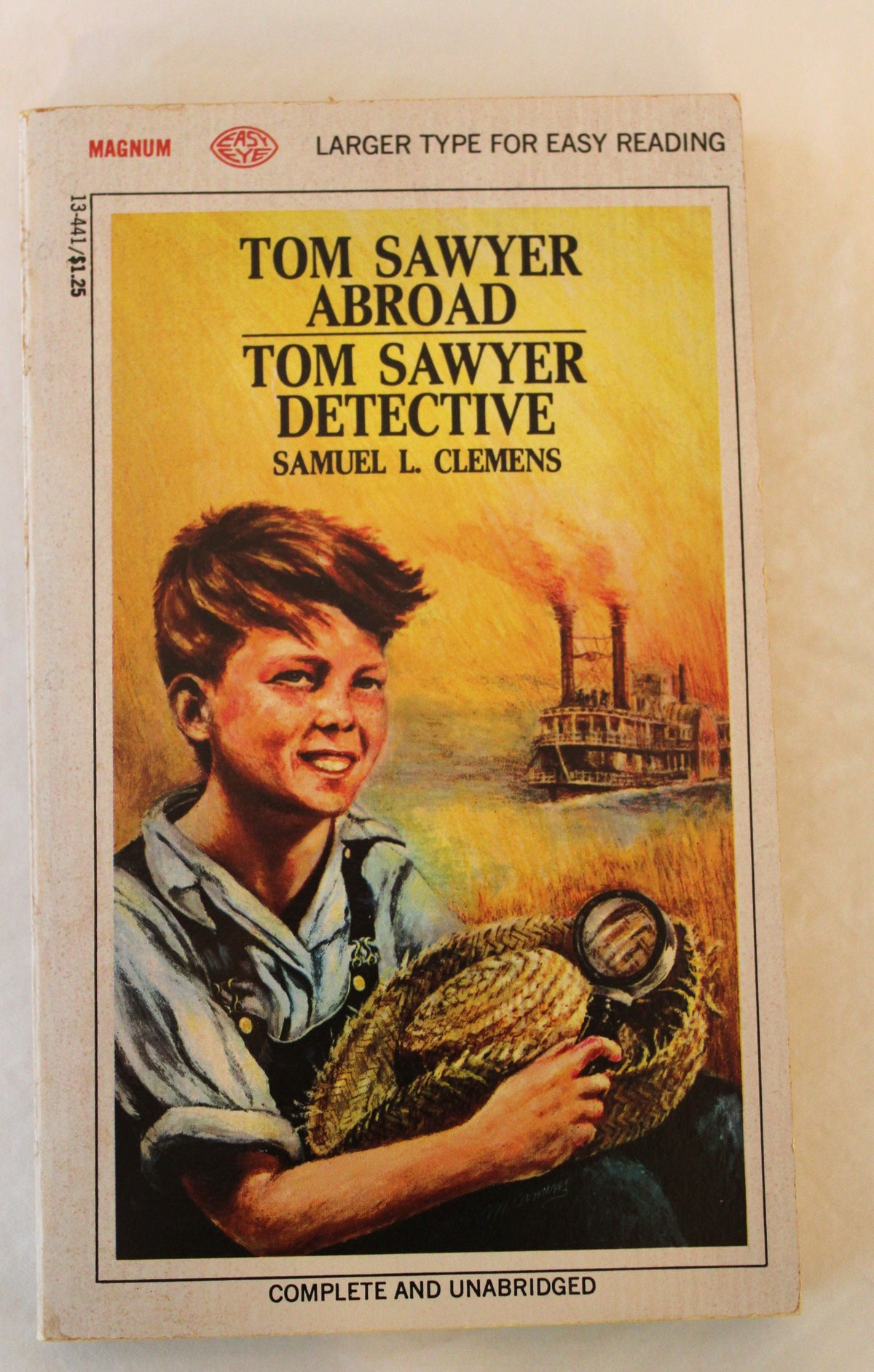 #168 Large Print Tom Sawyer Adventures book