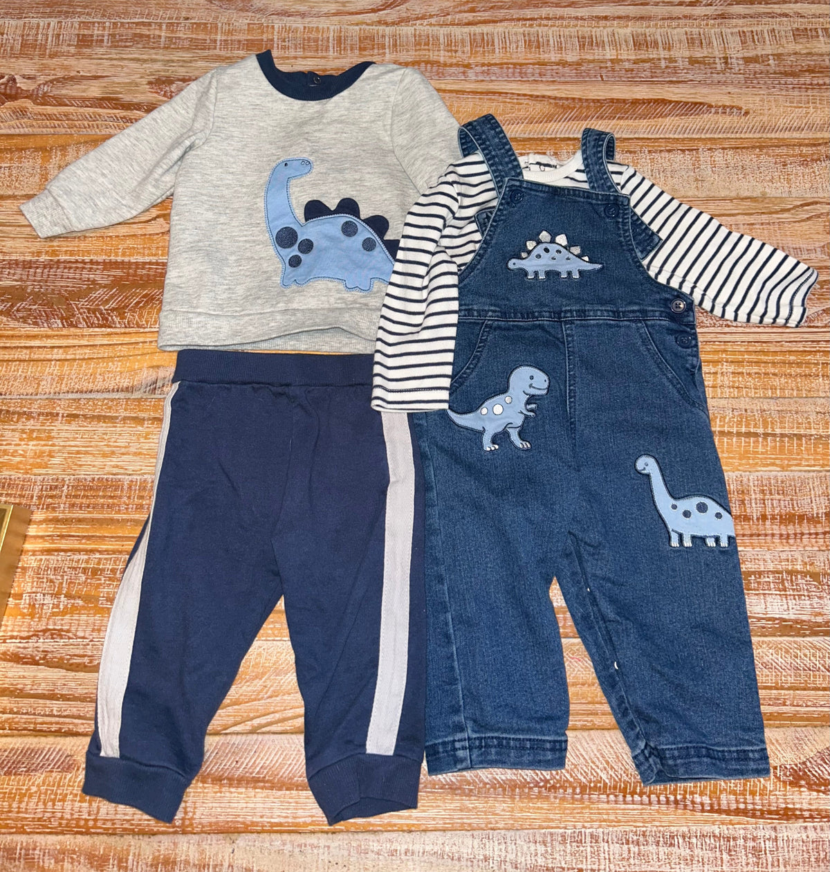 #4 Little Me Four Piece Dinosaur Set Boys 12 months